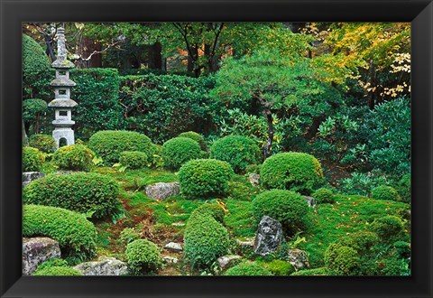 Framed Sanzen-in Temple, Ohara, Kyoto, Japan Print