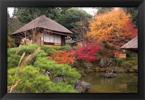 Framed Tea House, Kyoto, Japan Print