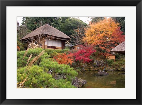 Framed Tea House, Kyoto, Japan Print