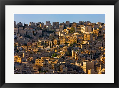 Framed Traditional houses in Amman, Jordan Print