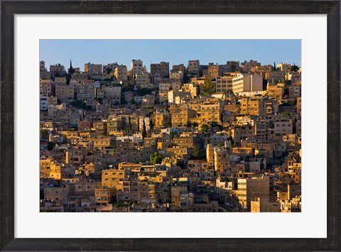Framed Traditional houses in Amman, Jordan Print
