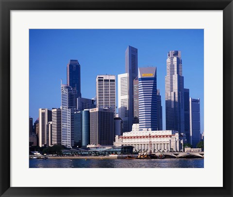 Framed Singapore Skyline Print