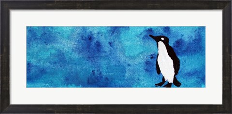 Framed Blue Penguin II Print