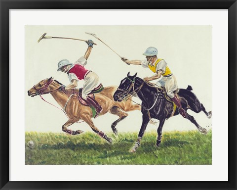 Framed Polo action Print