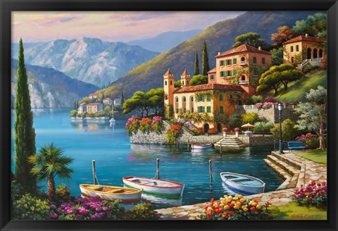 Framed Villa Bella Vista Print