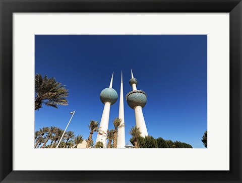 Framed Kuwait, Kuwait City, Kuwait Towers Print