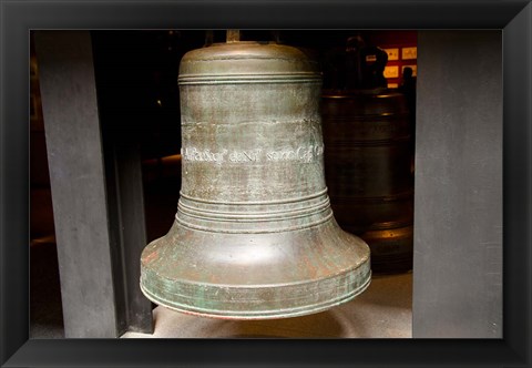 Framed China, Macau Museum of Macau Bronze bell cast Print