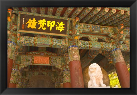 Framed Haeinsa Temple Complex, Gayasan National Park, South Korea Print