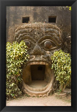 Framed Xieng Khuan, Buddha Park, Laos Print