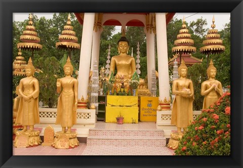 Framed Buddha Image at Wat Si Saket, Laos Print