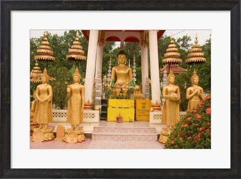Framed Buddha Image at Wat Si Saket, Laos Print