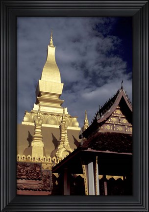 Framed Pha That Luang (Great Stupa), Vientiane, Laos Print