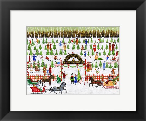 Framed Ginger Snap Hollow Tree Farm Print