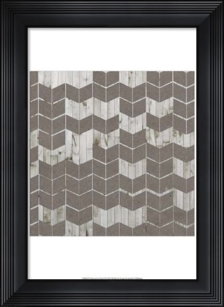 Framed Chevron Cut Out II Print