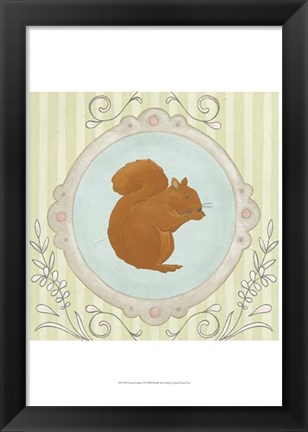 Framed Forest Cameo I Print