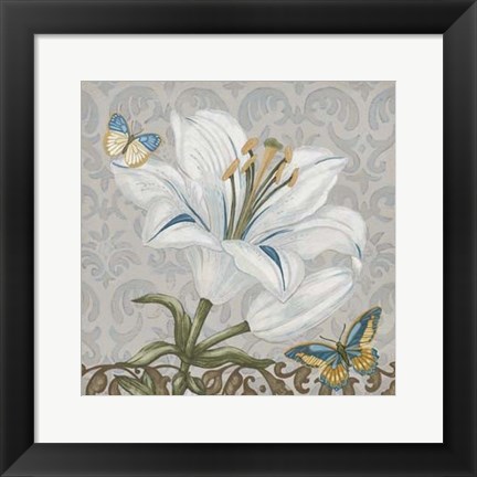 Framed Garden Romance II Print