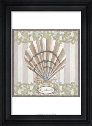Framed Riviera Shell I Print