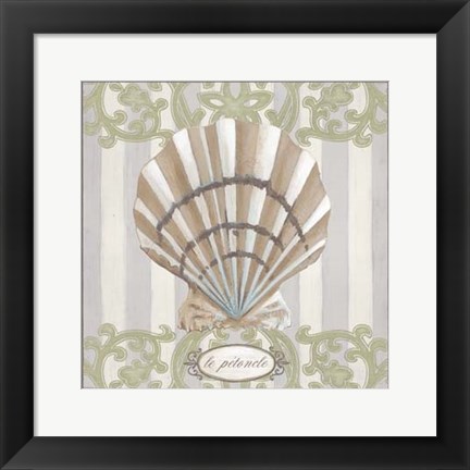 Framed Riviera Shell I Print