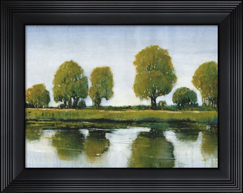 Framed River Reflections I Print