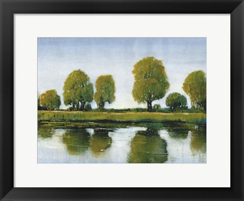 Framed River Reflections I Print