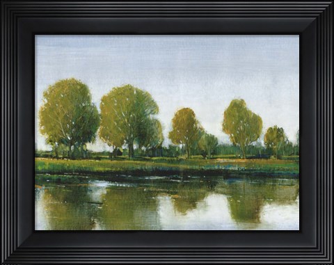 Framed River Reflections II Print