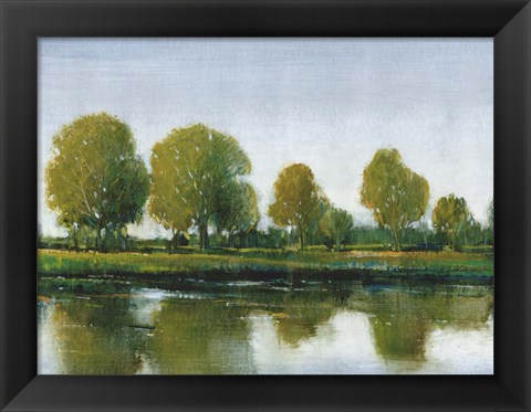 Framed River Reflections II Print