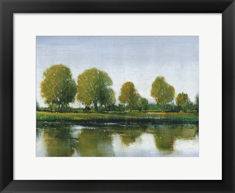 Framed River Reflections II Print