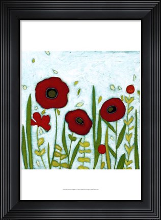 Framed Precious Poppies I Print
