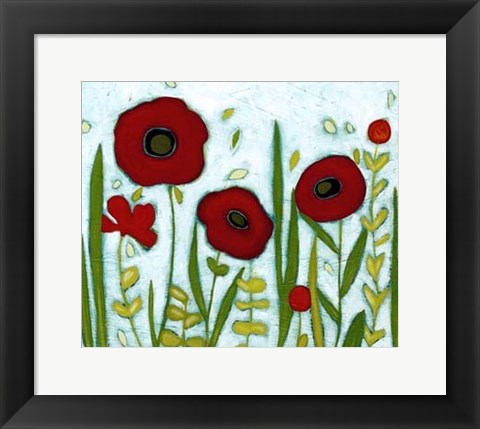 Framed Precious Poppies I Print