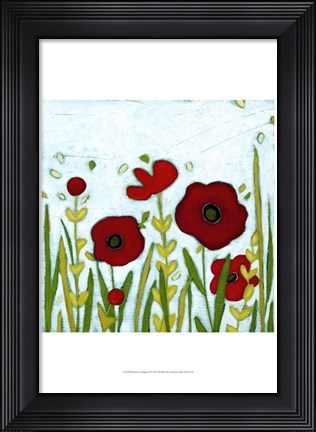 Framed Precious Poppies II Print