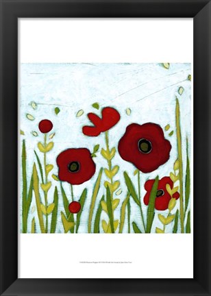 Framed Precious Poppies II Print