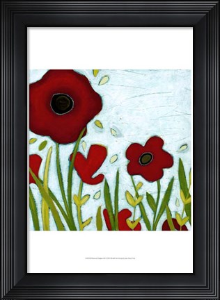 Framed Precious Poppies III Print