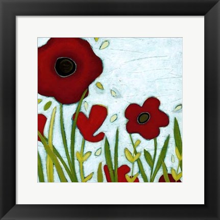 Framed Precious Poppies III Print