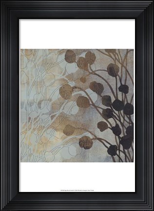 Framed Spa Blue &amp; Gold II Print