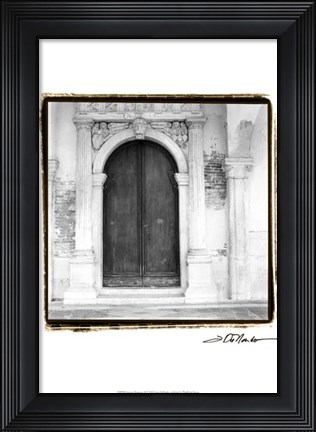 Framed Venetian Doorways II Print