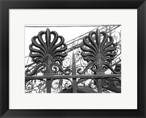 Framed Wrought Iron Elegance I Print