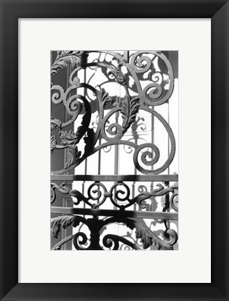 Framed Wrought Iron Elegance II Print