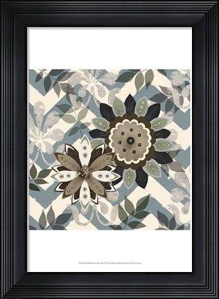 Framed Chambray Rosettes &amp; Finials II Print