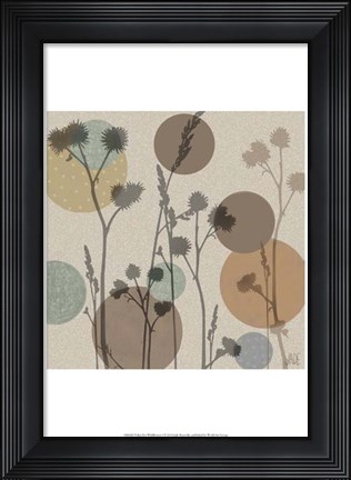 Framed Polka-Dot Wildflowers I Print