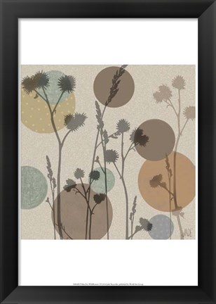 Framed Polka-Dot Wildflowers I Print