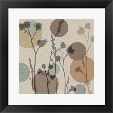 Framed Polka-Dot Wildflowers I Print