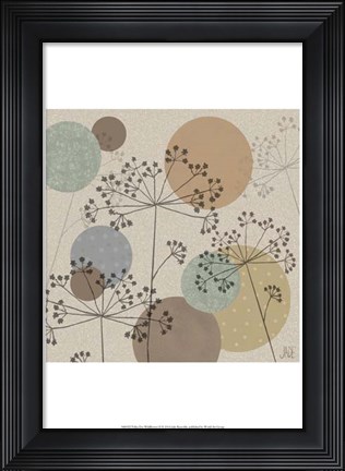 Framed Polka-Dot Wildflowers II Print