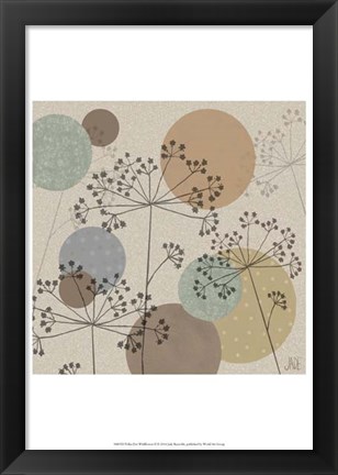 Framed Polka-Dot Wildflowers II Print