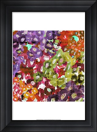 Framed Floral Barrage I Print