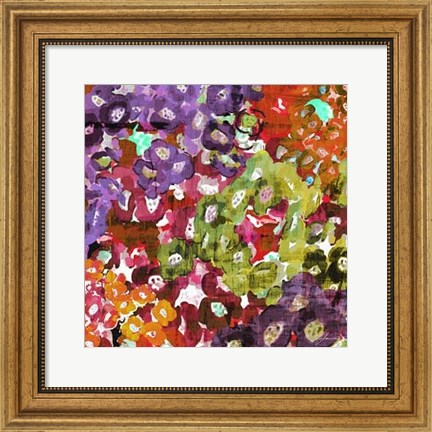 Framed Floral Barrage I Print
