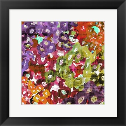 Framed Floral Barrage I Print