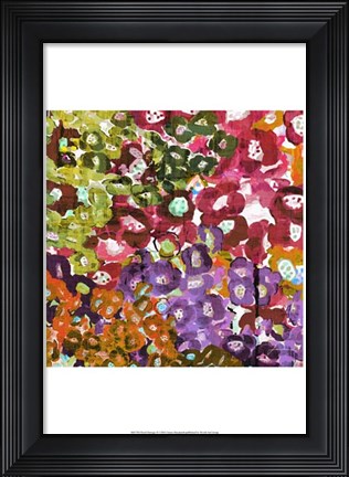 Framed Floral Barrage II Print