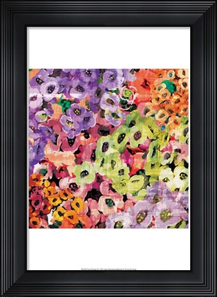 Framed Floral Barrage III Print