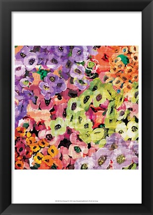 Framed Floral Barrage III Print