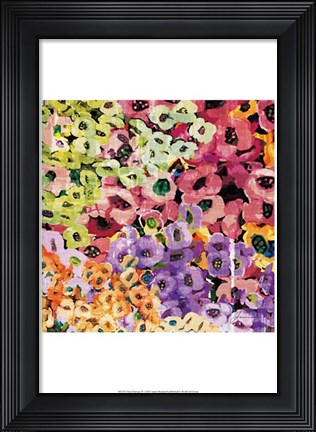 Framed Floral Barrage IV Print